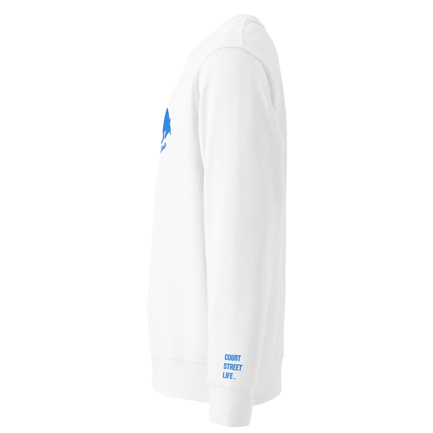 Sweatshirt 100% organic cotton Furia blue