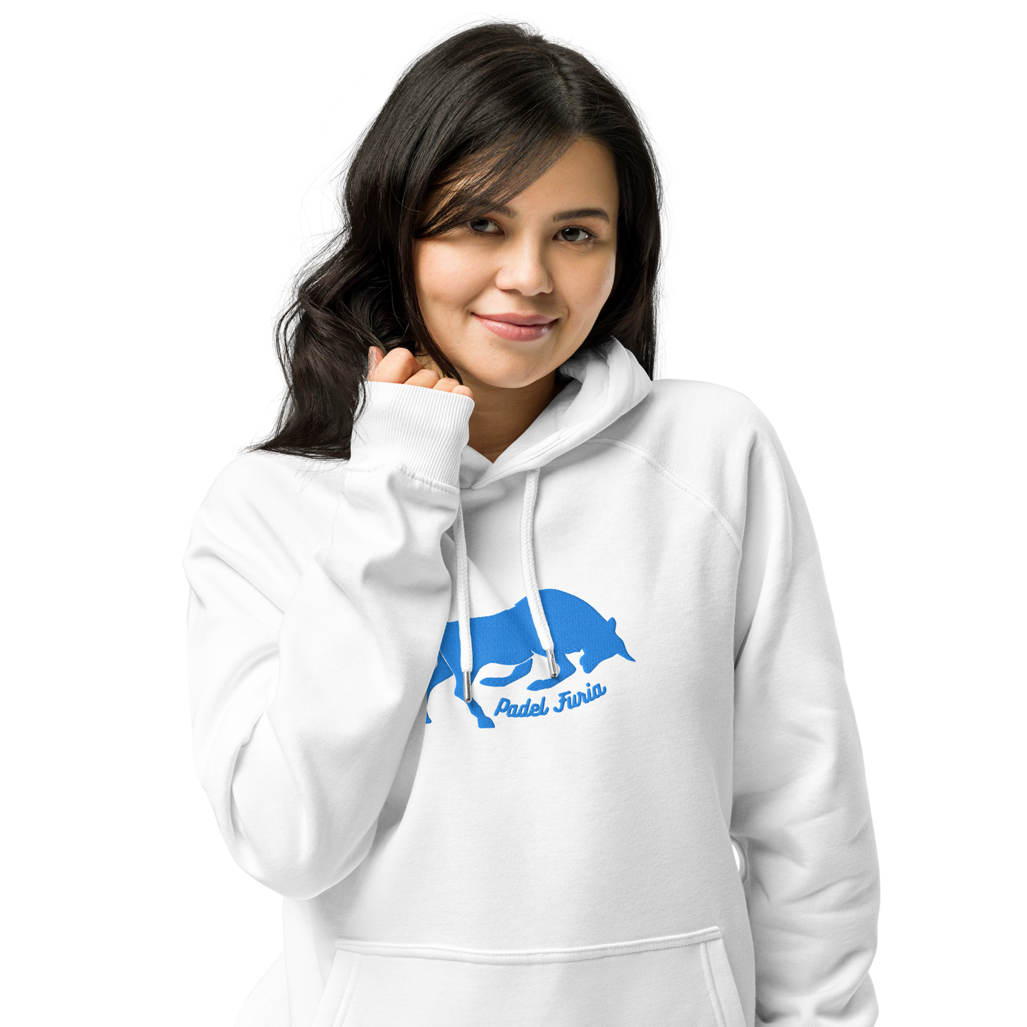 Hoodie eco organic cotton unisex Furia blue