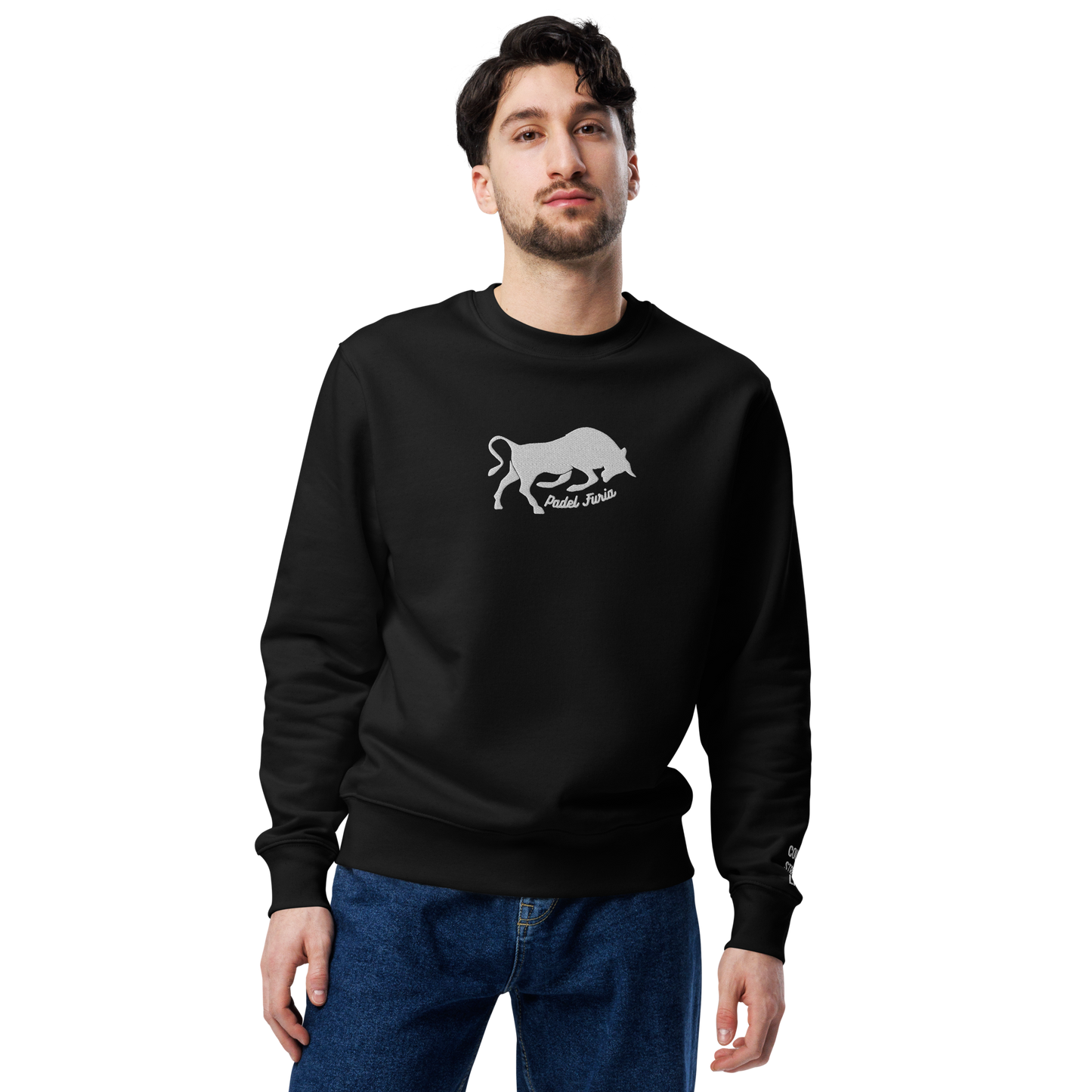 Sweatshirt 100% organic cotton Furia white