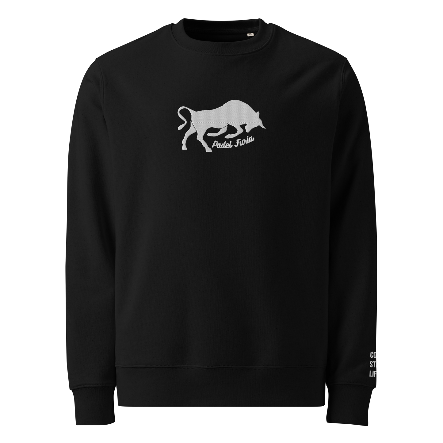 Sweatshirt 100% organic cotton Furia white