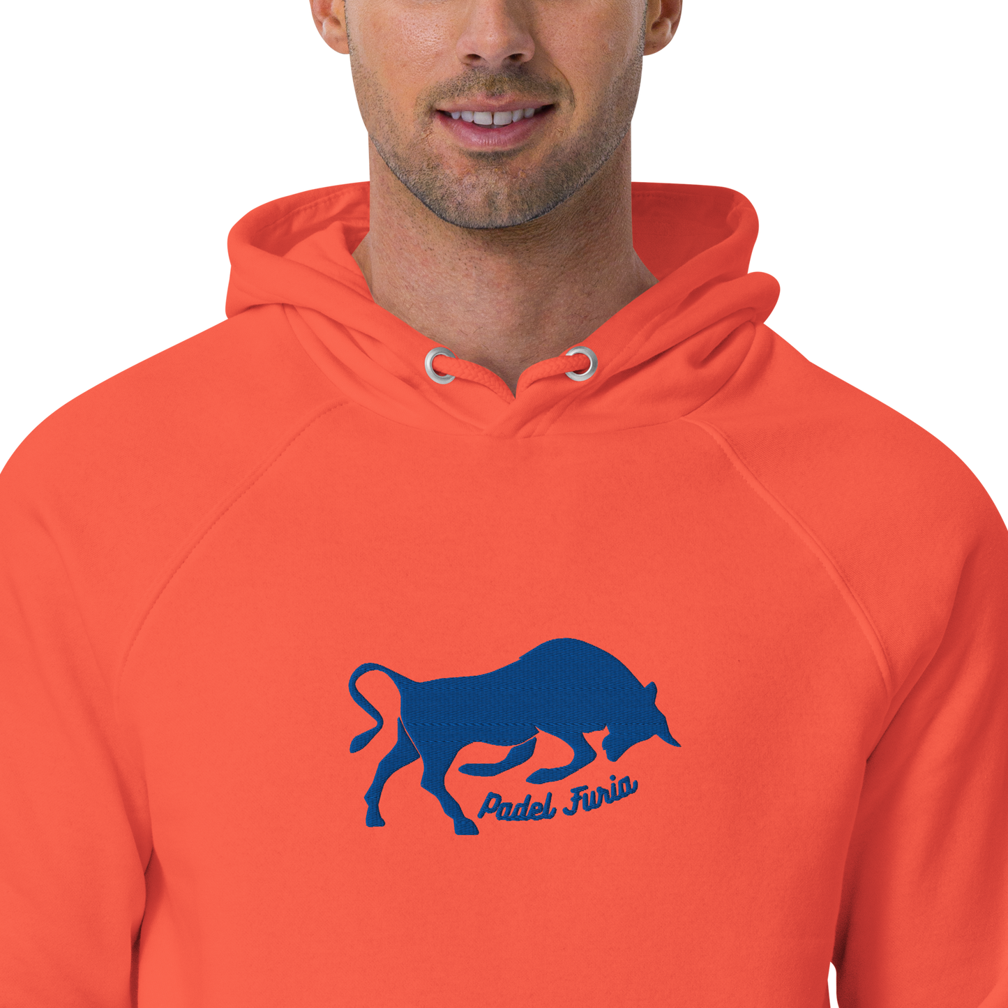 Hoodie eco organic cotton unisex Furia royal blue
