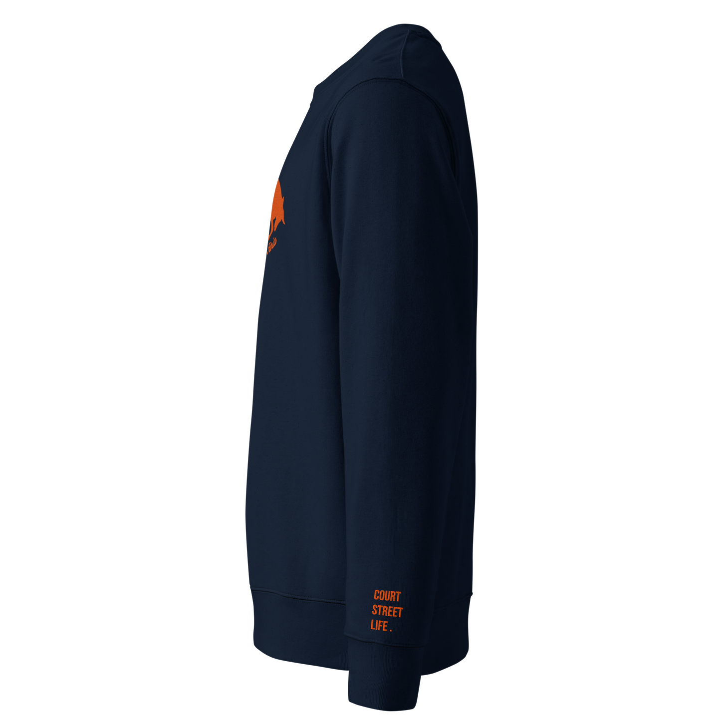 Sweatshirt 100% organic cotton Furia orange