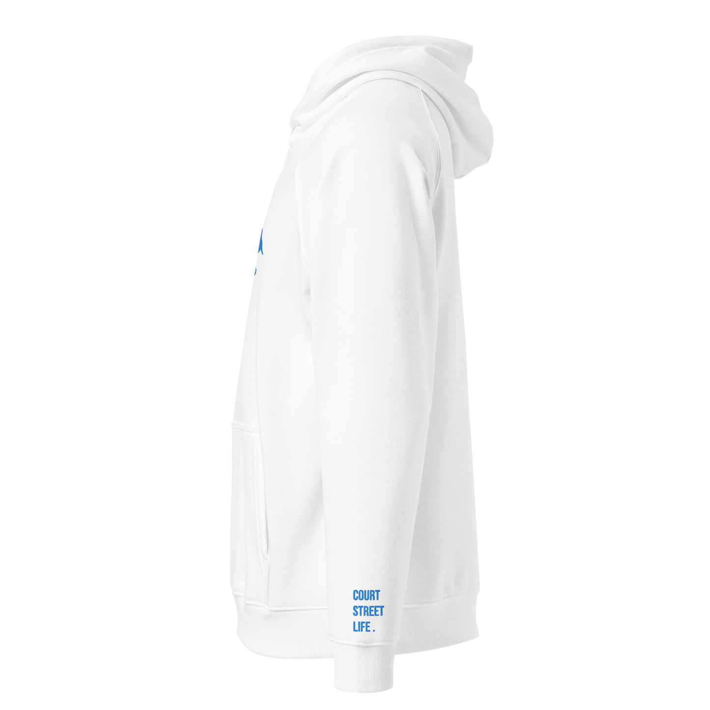 Hoodie eco organic cotton unisex Furia blue