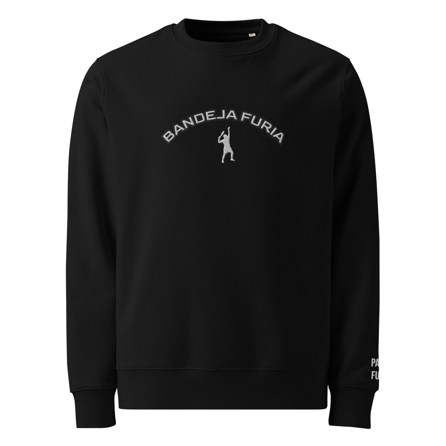 Sweatshirt 100% organic cotton unisex Bandeja white