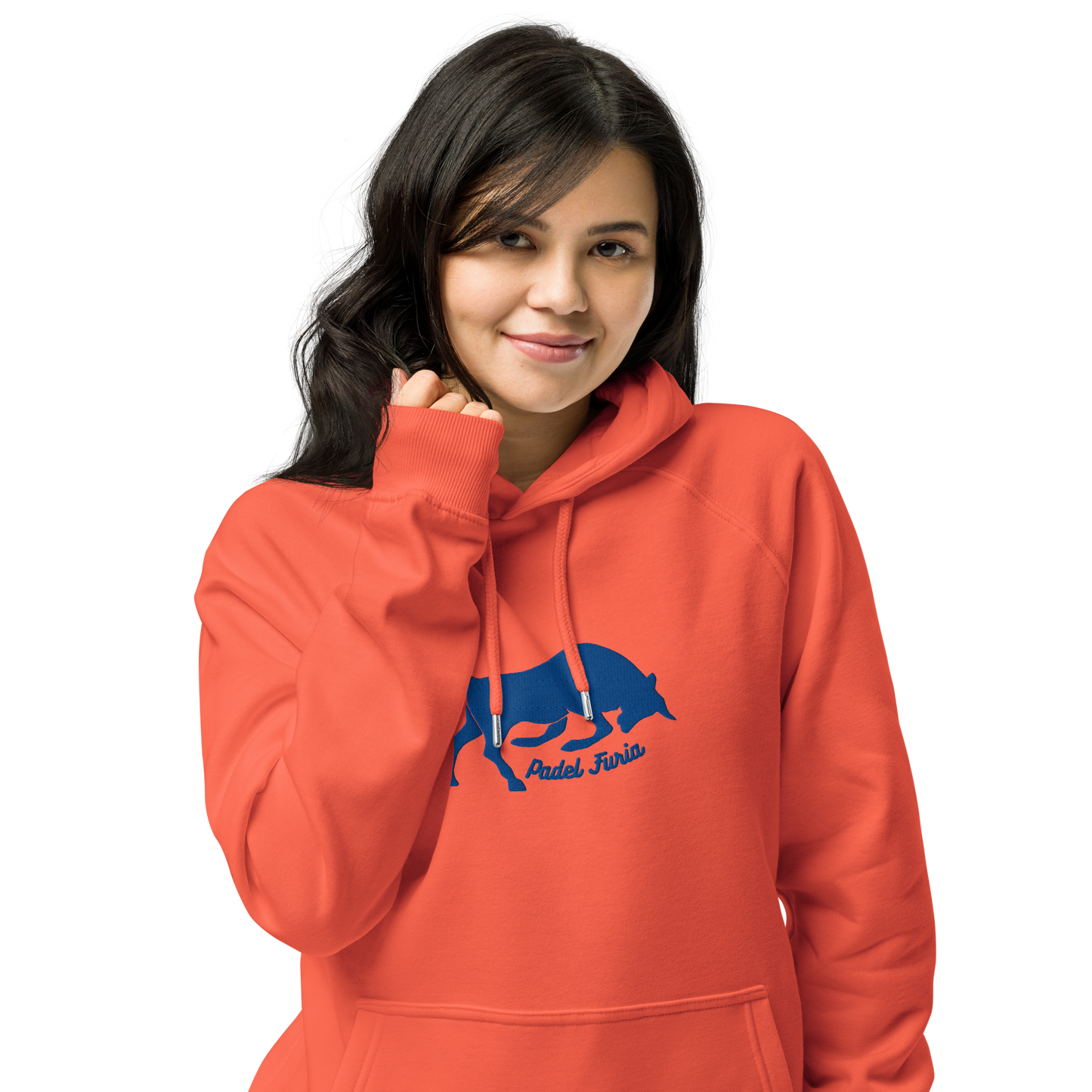Hoodie eco organic cotton unisex Furia royal blue