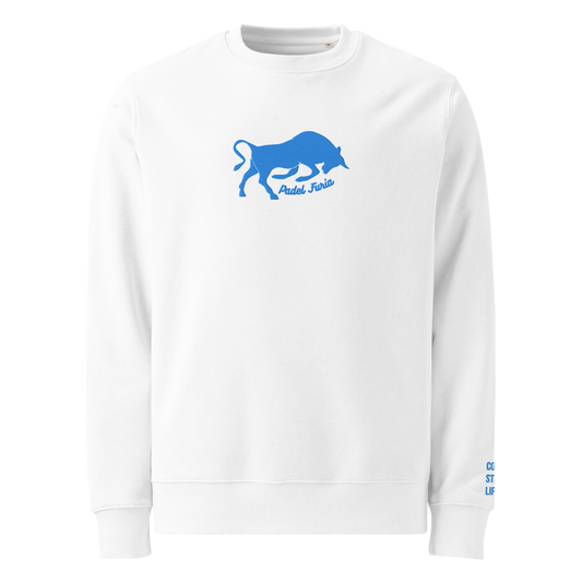 Sweatshirt 100% organic cotton Furia blue