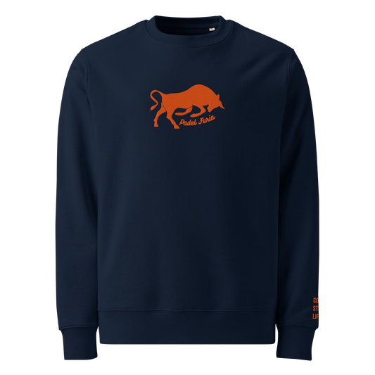Sweatshirt 100% organic cotton Furia orange