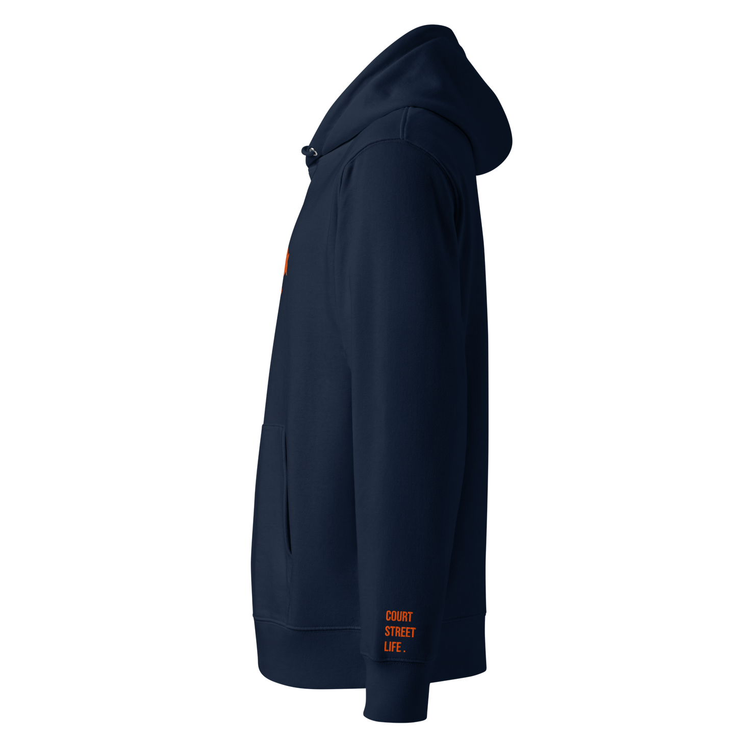 Sudadera unisex 100% algodón orgánico Furia naranja