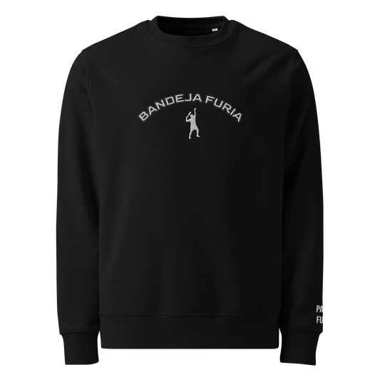 Sweatshirt 100% organic cotton unisex Bandeja white