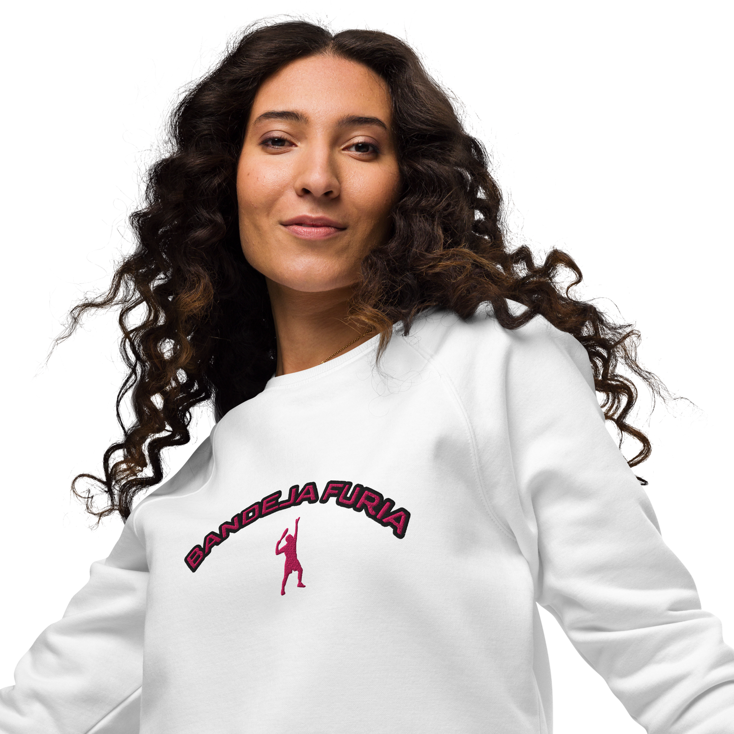 Sweatshirt 100% organic cotton unisex Bandeja pink